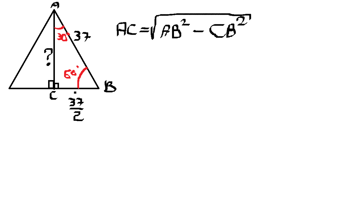 Calcul Hauteur Triangle Isocele Enigme Aire d'un triangle équilatéral connaissant le périmètre @ Prise2Tete